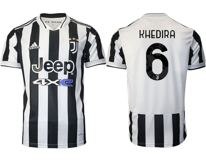 Men 2021-2022 Club Juventus home aaa version white #6 Adidas Soccer Jersey